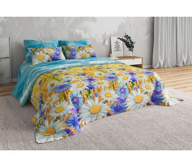 Ткань васильковое поле